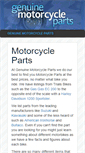 Mobile Screenshot of genuinemotorcycleparts.com