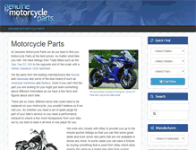 Tablet Screenshot of genuinemotorcycleparts.com